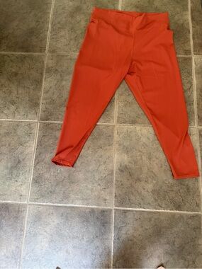 Madewell Rust Orange Active Leggings